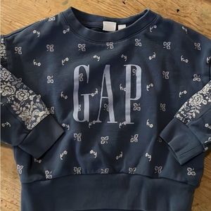 Pretty blue bandana Gap Kids sweatshirt
